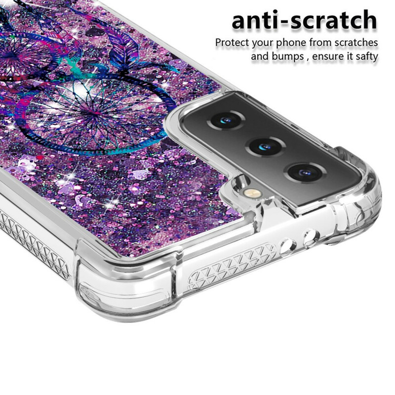 Samsung Galaxy S21 Plus 5G Glitter Dream Catcher Hoesje
