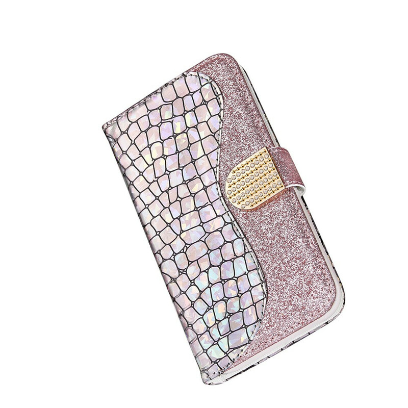 Samsung Galaxy S21 5G Croco Diamant Hoesje