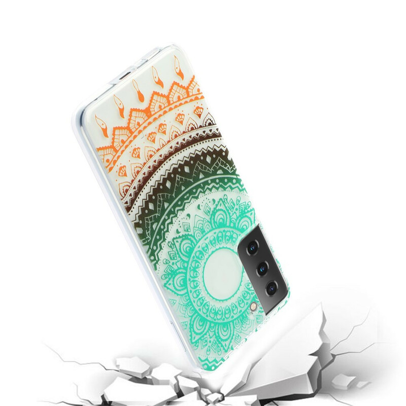 Samsung Galaxy S21 5G duidelijk geval Mandala bloem