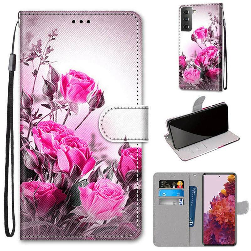 Samsung Galaxy S21 5G Hoesje Magische Bloemen