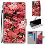 Samsung Galaxy S21 5G Romance Bloemen Hoesje