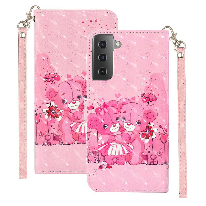 Samsung Galaxy S21 5G Lanyard Licht Bears Case