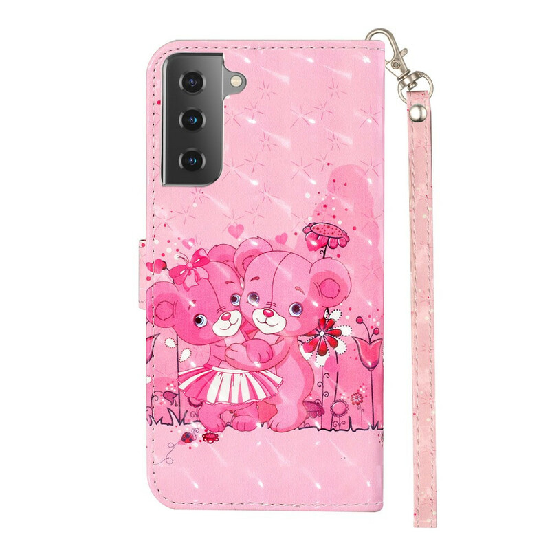 Samsung Galaxy S21 5G Lanyard Licht Bears Case