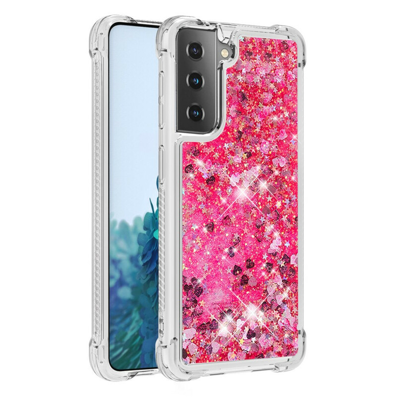 Samsung Galaxy S21 5G Glitter Hoesje Samsung Galaxy S21 5G Glitter Hoesje
