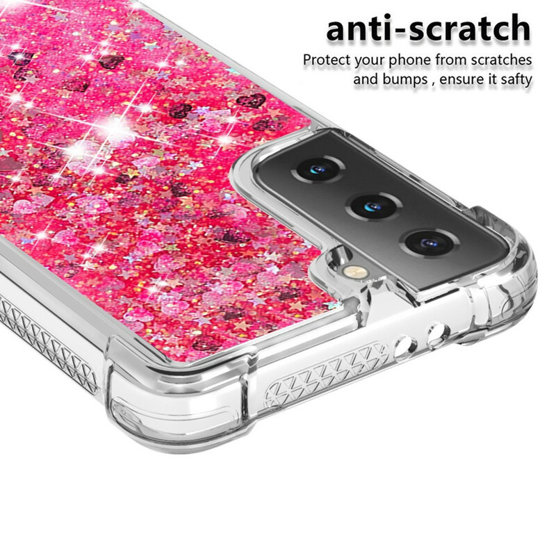 Samsung Galaxy S21 5G Glitter Hoesje Samsung Galaxy S21 5G Glitter Hoesje