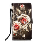 Samsung Galaxy S21 5G Gouden Rozen Hoesje