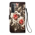 Samsung Galaxy S21 5G Gouden Rozen Hoesje