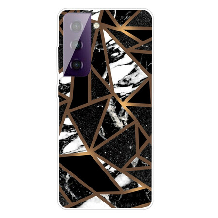 Samsung Galaxy S21 5G Geometrische Marmer Hoesje