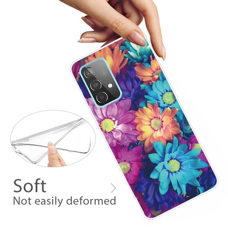 Samsung Galaxy A71 5G Flexibele Bloem Case