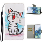 Samsung Galaxy S21 5G Kitten Kleur Koord Hoesje