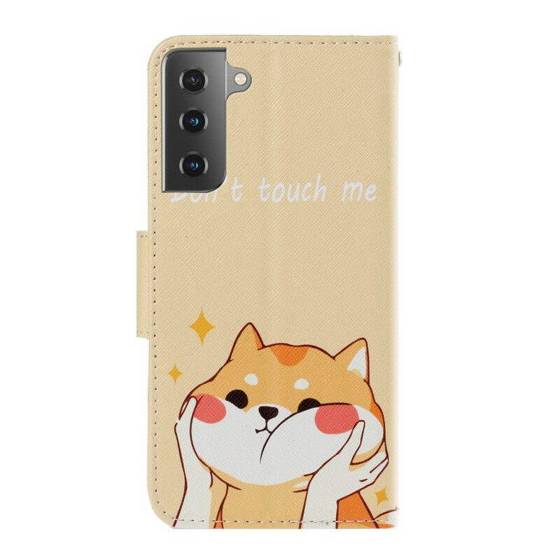 Samsung Galaxy S21 5G Chat Don't Touch Me Strap Case