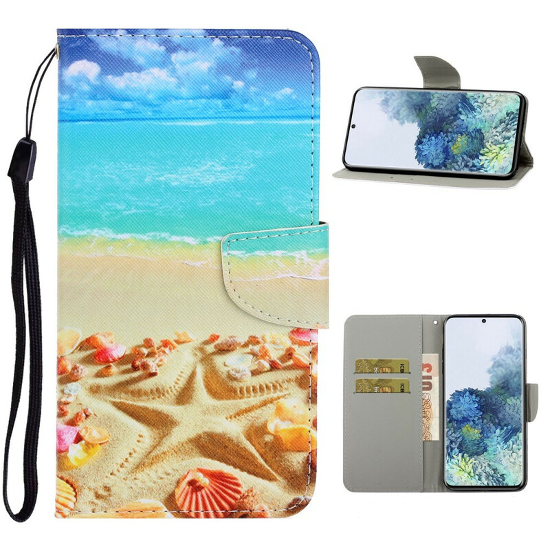 Samsung Galaxy S21 5G Strandlint Hoesje Samsung Galaxy S21 5G Strandlint Hoesje