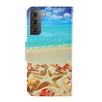 Samsung Galaxy S21 5G Strandlint Hoesje Samsung Galaxy S21 5G Strandlint Hoesje