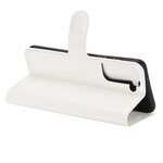 Samsung Galaxy S21 5G Kunstleer Hoesje Lychee Classic