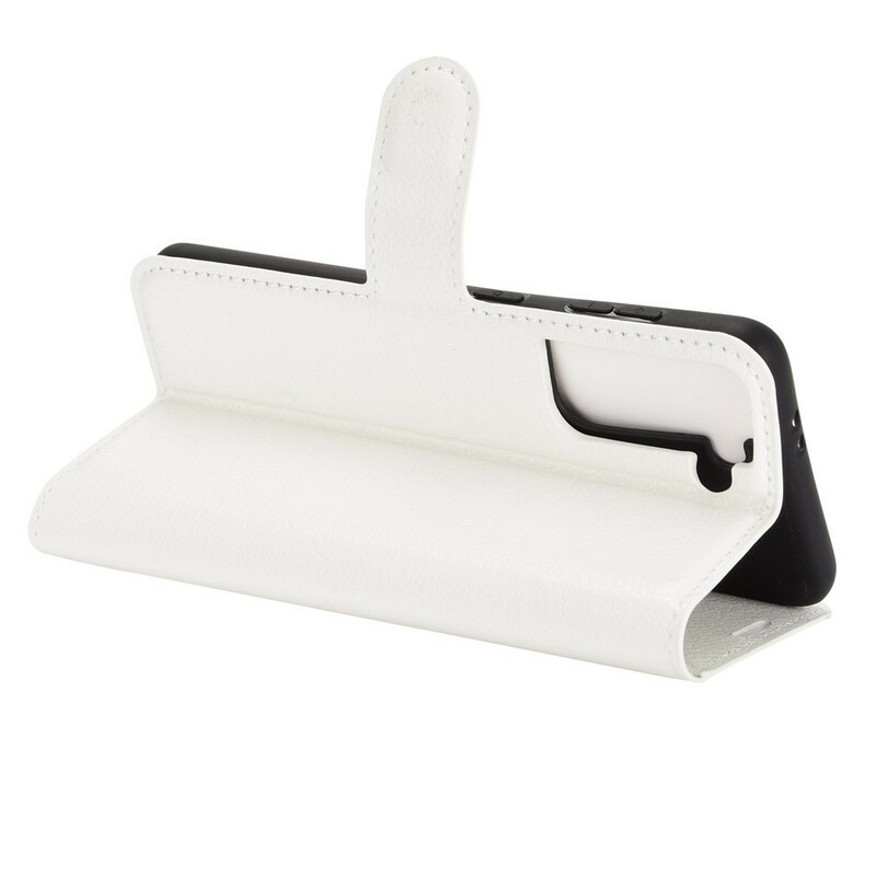 Samsung Galaxy S21 5G Kunstleer Hoesje Lychee Classic