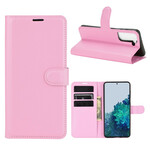 Samsung Galaxy S21 5G Kunstleer Hoesje Lychee Classic