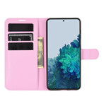 Samsung Galaxy S21 5G Kunstleer Hoesje Lychee Classic