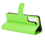 Samsung Galaxy S21 5G Kunstleer Hoesje Lychee Classic