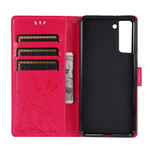 Samsung Galaxy S21 5G Hoesje Vlinders in de Wind