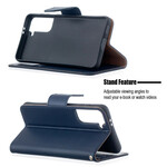 Samsung Galaxy S21 5G Hoesje Lychee Schuine Flap Samsung Galaxy S21 5G Hoesje Lychee Schuine Flap