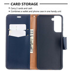 Samsung Galaxy S21 5G Hoesje Lychee Schuine Flap Samsung Galaxy S21 5G Hoesje Lychee Schuine Flap