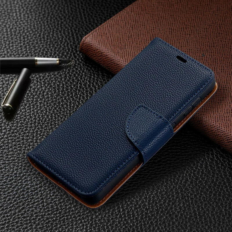 Samsung Galaxy S21 5G Hoesje Lychee Schuine Flap Samsung Galaxy S21 5G Hoesje Lychee Schuine Flap