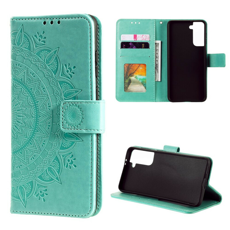 Samsung Galaxy S21 5G Hoesje Mandala Zon Samsung Galaxy S21 5G Hoesje Mandala Zon