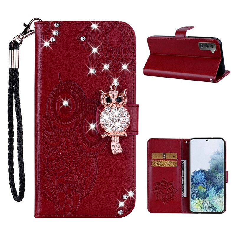 Samsung Galaxy S21 5G hoesje Mandala uil en bedel