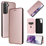 Flip Cover Samsung Galaxy S21 5G Carbon Fiber