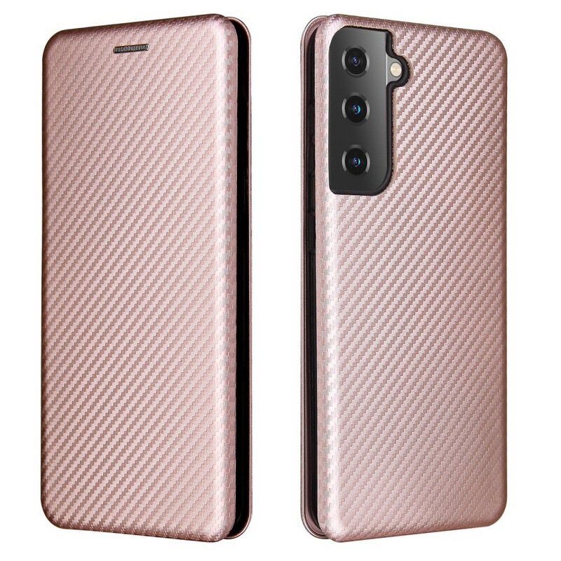 Flip Cover Samsung Galaxy S21 5G Carbon Fiber