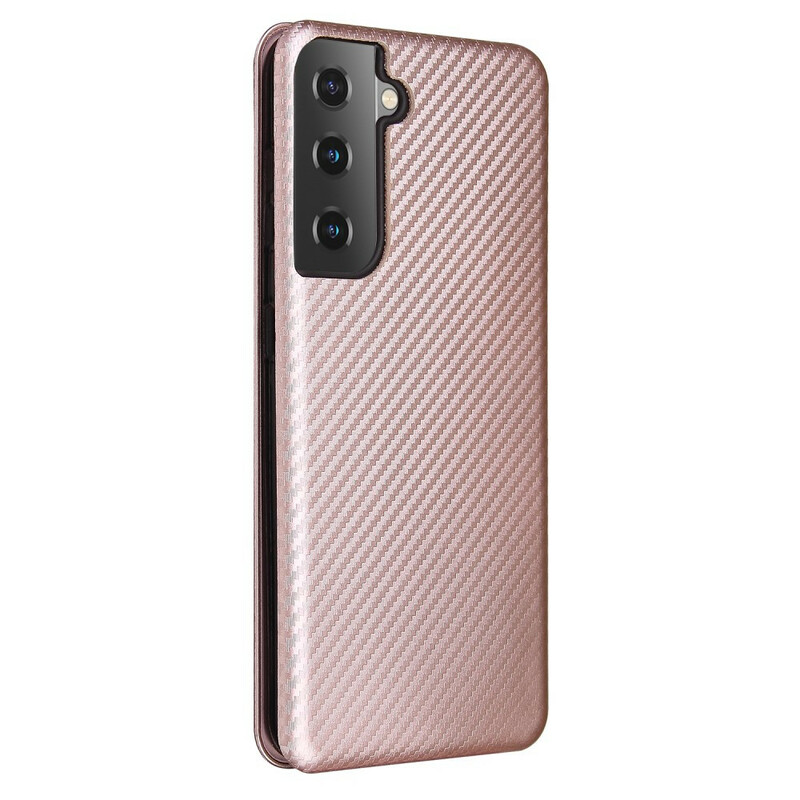 Flip Cover Samsung Galaxy S21 5G Carbon Fiber