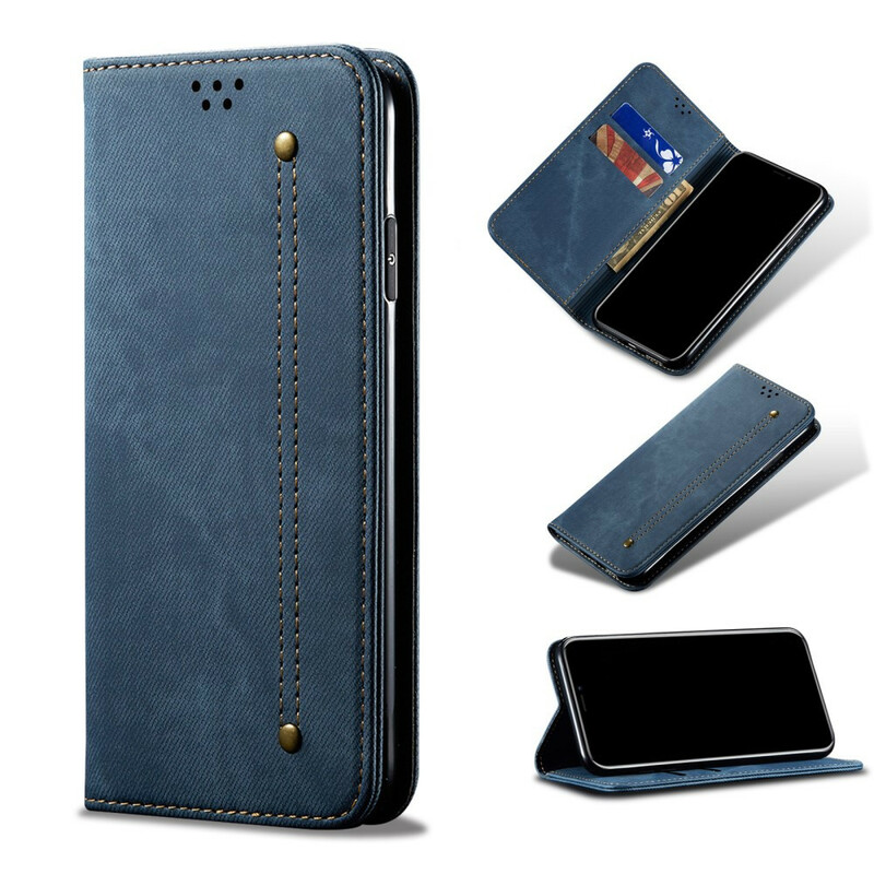 Flip Cover Samsung Galaxy S21 5G Jeans stof