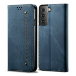 Flip Cover Samsung Galaxy S21 5G Jeans stof