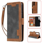 Samsung Galaxy S21 5G hoesje tweekleurig kunstleer versterkte contouren