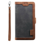 Samsung Galaxy S21 5G Hoesje Tweekleurig Kunstleer Versterkte Contouren