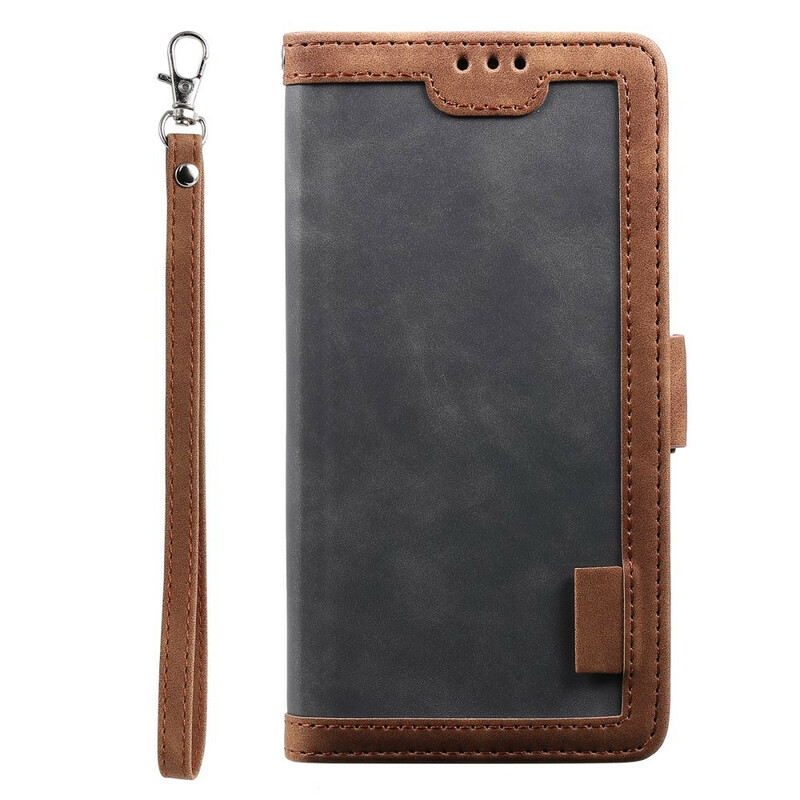 Samsung Galaxy S21 5G Hoesje Tweekleurig Kunstleer Versterkte Contouren