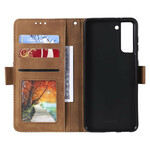 Samsung Galaxy S21 5G hoesje tweekleurig kunstleer versterkte contouren